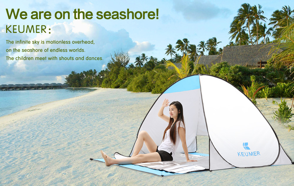 Cheap Goat Tents Keumer 2020 New Automatic Packable Camping Tent UV protection Pop Up Beach Tent Waterproof  for Outdoor Recreation Tourist Tents Tents 